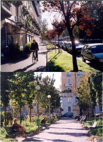 INTRODUZIONE Greenways urbane The most important benefits of greenways in urban areas are: environmental protection, recreation, alternative