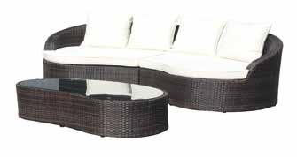 Textilene Black Silver Grey 82 63 57 41 Kg 6,0 Coordinato composto da due poltrone, un divano e un tavolino con vetro.