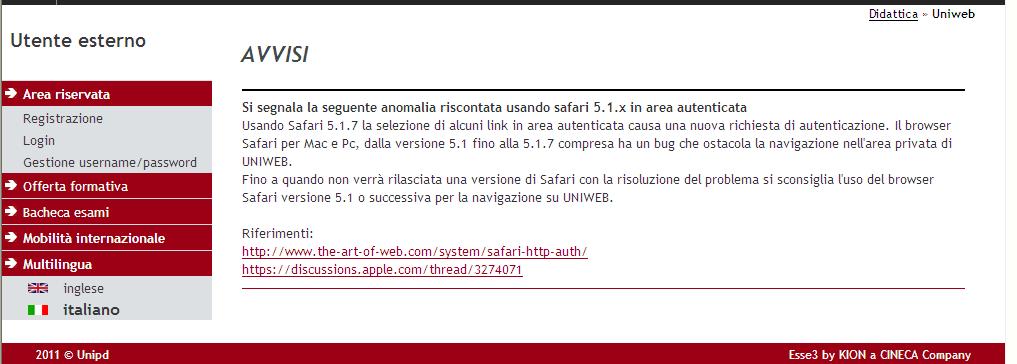 NOTE TECNICHE PER LA PREISCRIZIONE AL CORSO DI SPECIALIZZAZIONE PER IL SOSTEGNO DIDATTICO AGLI ALUNNI CON DISABILITÀ A.