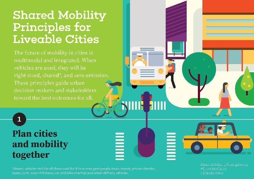 1. Pianificare le città e la loro mobilità insieme 2.