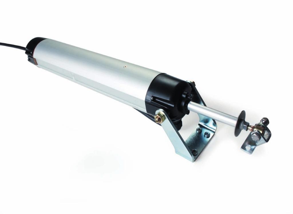 MAX Linear spindle actuator - Force in push action 450 N with stroke 180 mm and 300 mm and 350 N with stroke 500 mm High protection from atmospheric agents. Load transmission by rigid spindle.