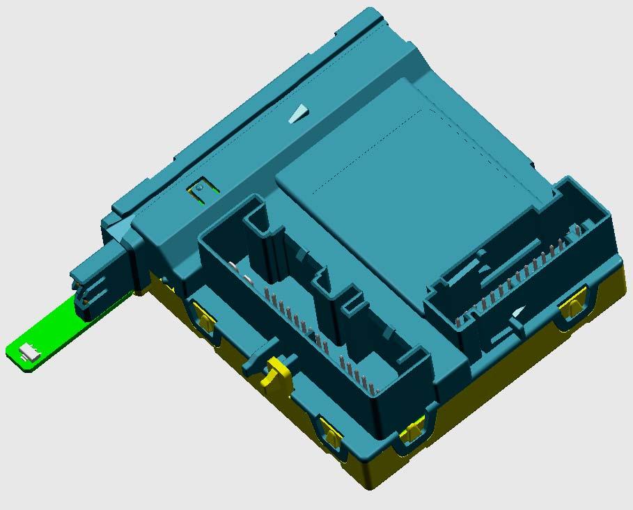 Caratteristiche centraline porta Contatti del motore alzacristalli Connettore a 32 poli per pannello porta Sensore di Hall per