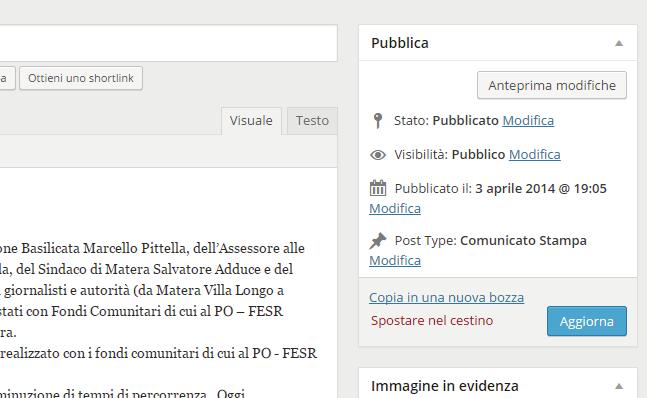 2.1 Modifica pagine Terminata questa operazione