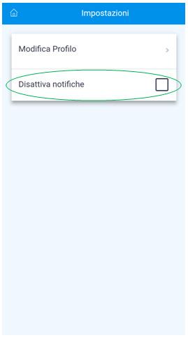 05 Impostazioni 24 // 48 COME DISATTIVARE LE NOTIFICHE Accedendo alla schermata relativa alle impostazioni, l utente visualizza la voce Disattiva notifiche : spuntando la relativa casella,