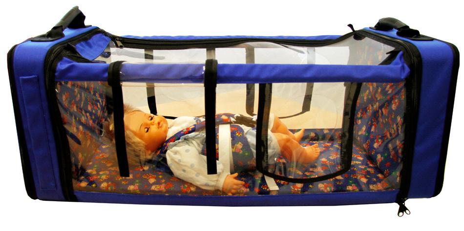 INFANT TRANSPORT UNIT PLUS Sistema per il trasporto dei neonati completo di cinghie interne per il fissaggio del paziente.
