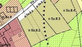 Art. 89.25 n 5a.8.2 UBICAZIONE : L area è ubicata lungo la via Sant Ambrogio ( Distretto D5a - Tav di PRGC 2b) Superficie territoriale Mq 3.