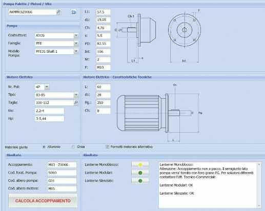 Scelta del giunto Semigiunto lato motore (vedi tab. 38 a pag. 50) - Per motore Gr. 100/112, semigiunto SGEA21M05060 Inserto elastico (vedi tab. 36-37 a pag.