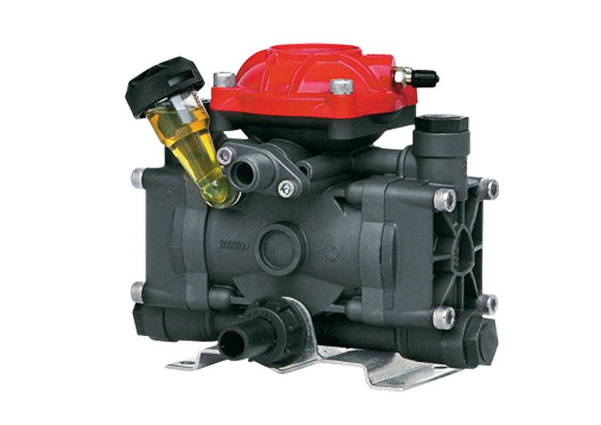 Technical data AR 252 SP SGC Descrizione Alternatingvolumetric pumps with two semi-hydraulic diaphragms for use in the gardening orsemi-professional agricultural sectors, trolley-mounted in