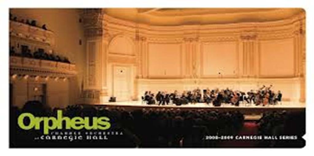 Orpheus Chamber Orchestra A New York è attiva da oltre 40 anni un'orchestra senza direttore.