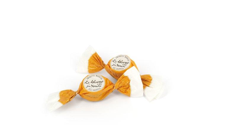 MORBIDI AL LIMONE Monodose doppio fiocco Soft Almond Biscuits with Lemon flavour, individually wrapped, double bow