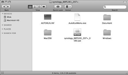 3. Fare doppio click sulla miniatura MacOSX. 4.