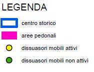 Fittoni elettronici per il controllo delle aree pedonali 9 aree