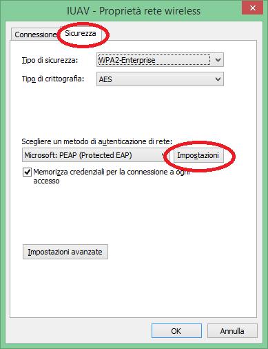 4. Nella finestra Proprietà rete wireless, 1.