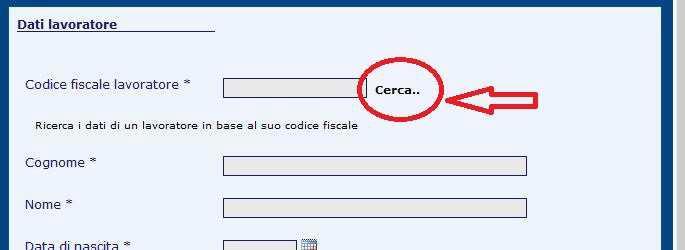 immagine 6 Iscrizione Usare il tasto "Recupera dati" per compilare i campi in automatico con i valori presenti a sistema.