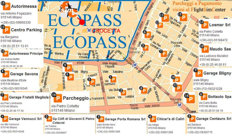 Altre aree di parcheggio al coperto sono presenti in tutta la zona, di seguito la mappa di questi parcheggi (non siamo a conoscenza dei costi e degli orari di questi parcheggi).