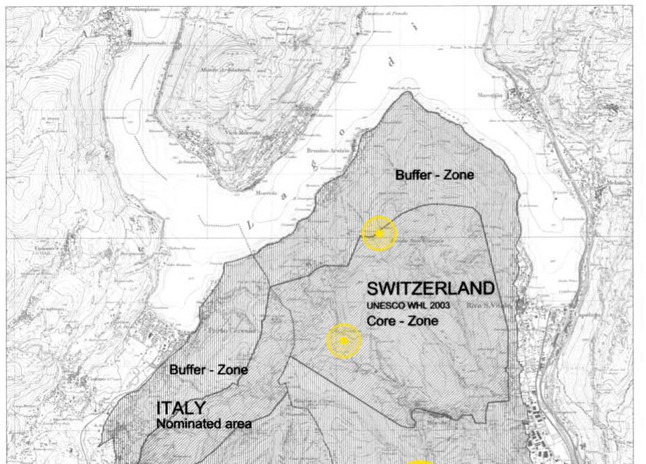 Parte 1 Proposta: tre interventi mirati per la valorizzazione del territorio 3. 2. 1. Figura 1 Area inscritta WHL 2003 UNESCO (http://whc.
