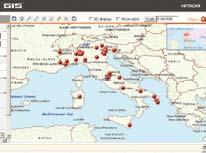 Verifica e monitoraggio di ciascuna macchina dal proprio ufficio Migliore assistenza fornita dal Vostro concessionario di zona Posizione geografica reale di ciascuna macchina e Service Owner s Site è