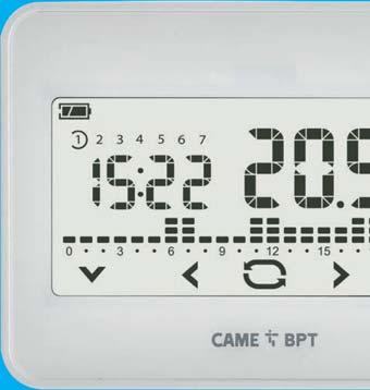 gamma di cronotermostati touch screen: TH/550 I PLUS: TH/ 550 cronotermostati touch screen Alimentazione 230 V AC o a batterie Nuovo design minimale e