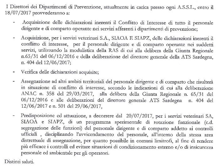 MISURE PER MIGLIORARE EFFICACIA E EFFICIENZA DEI SERVIZI VETERINARI