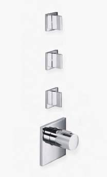 inversor para montaje empotrado 27 818 980 Complete hand shower set Gruppo doccetta con flessibile a muro Juego de ducha de mano con codo de conexión a pared [7,6 l/min.