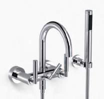 regulación de caudal de dos vías/una vía 27 512 882 Deck-mounted bath shower set Gruppo vasca 4 fori per montaggio bordo vasca Batería de bañera a cuatro orificios para montaje a borde de bañera [7,6