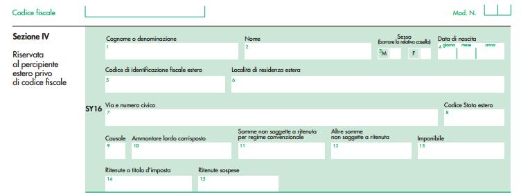 Come nel 770/2016 semplificato, viene aggiunta anche nel mod. 770/2016 ordinario la Sezione IV al quadro SY- SOMME LIQUIDATE A SEGUITO DI PROCEDURE DI PIGNORAMENTO PRESSO TERZI E RITENUTE DA ART.