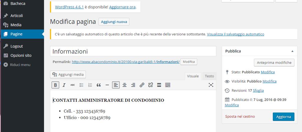 COME PUBBLICARE Inserire nuovi testi, foto su Wordpress è molto semplice, vediamo come.