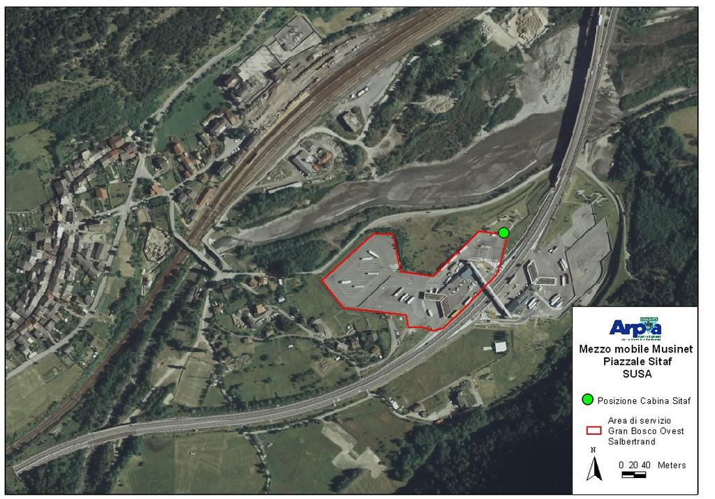 Figura 3: Posizione della cabina armadio Sitaf DIPARTIMENTO