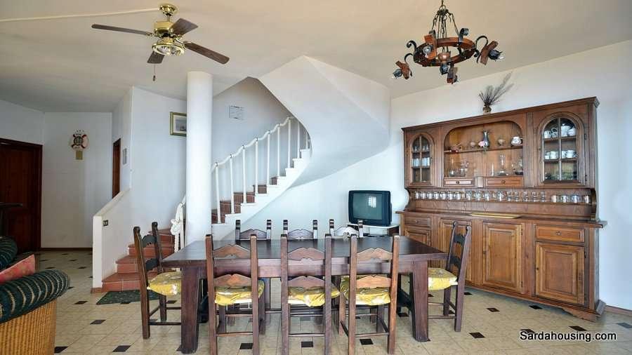 7 Torre delle Stelle Villa Delfino: living room A comfortable staircase leads from the living room to the