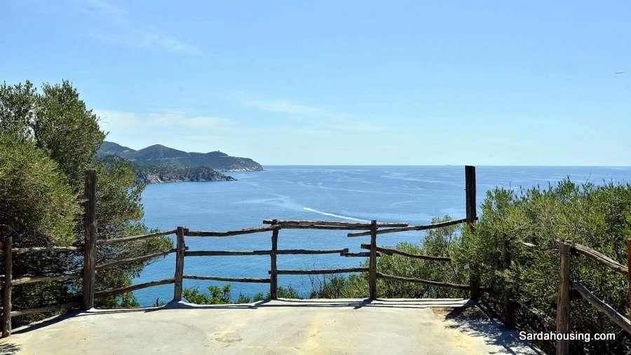 along south-eastern coast in Sardinia, 30 km to Cagliari 9 Torre delle Stelle Villa Delfino: a sea view from the garden In a