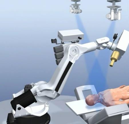 Il Cyberknife, sistema robotico a 6 gradi di libertà, per radioterapia di precisione di target di piccole dimensioni