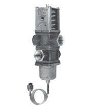 Condensation control pressostatic valve: optimized for condensers supplied with well water, allows keeping constant the condensing pressure at a predetermined value so as to ensure balanced thermal