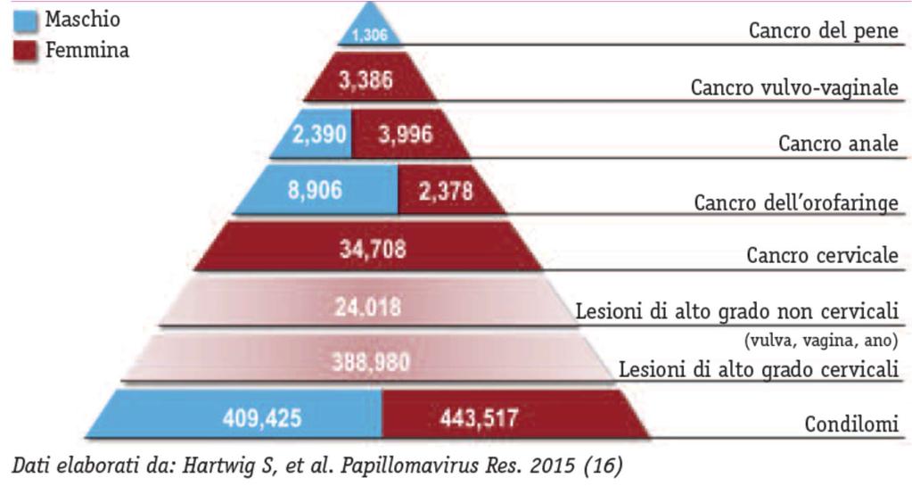 Nuovi casi/anno delle patologie