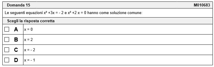 Preparazione alla Prova di Matematica a cura di Lorusso Girieca 7 8 9 Domanda