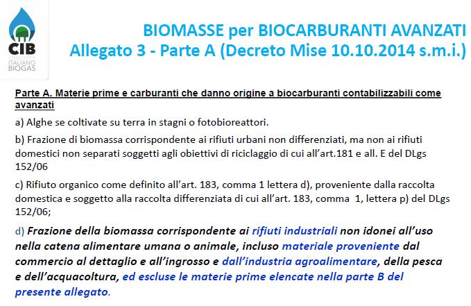 Prodotti e sottoprodotti Il decreto ci consente di utilizzare la maggior parte dei sottoprodotti agroindustriali, ma vanno valutati i limiti dettati dal decreto 25 febbraio 2016 Nei casi di