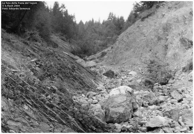 Estate 1959 Estate 1960: l indagine continua e i due geologi concludono affermando come vi sia una grande paleofrana (PF) che occupa il versante sinistro della valle del Vajont sotto il Monte Toc.