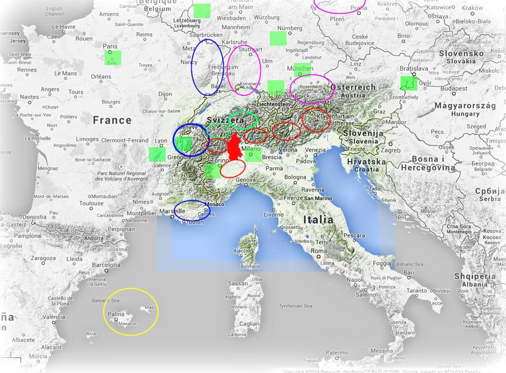 Posizionamento competitivo Alto Piemonte: oggi siamo dei nani invisibili Posizionamento Alto Piemonte in positivo: Un crocevia d importanti Corridoi Europei.