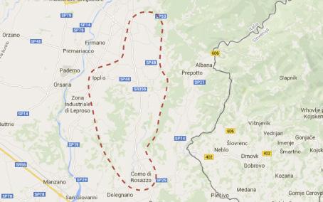 Friuli Colli Orientali: Corno di Rosazzo - Spessa - Gagliano 4 9 8 5 6 1 Collavini 2 Specogna 3 Rocca Bernarda 4 Ermacora 5 Bastianich 6 Moschioni 7 I Clivi 8 Rodaro 9 La Tunella 3 2 1 7 Sulle