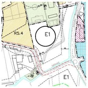 Localizzazione Concentrico zona impianti sportivi pubblici Identificativi catastali Fg.