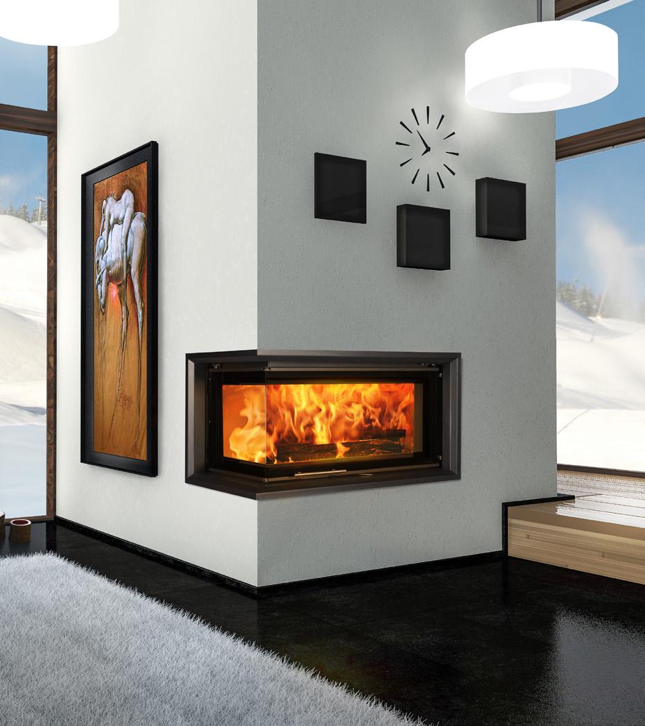 Caminetti con un perfetto sistema di pulizia interna del vetro Amate una vista magnifica del vostro fuoco?