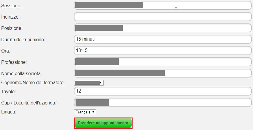 Dopo aver confermato l'appuntamento, sarai automaticamente reindirizzato al tuo programma.