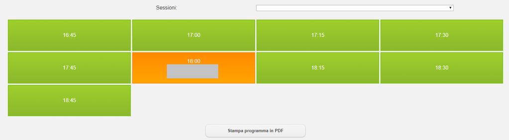 4.5 Stampa dei dettagli dell'appuntamento Per stampare il tuo appuntamento, devi cliccare sul pulsante "Stampa programma