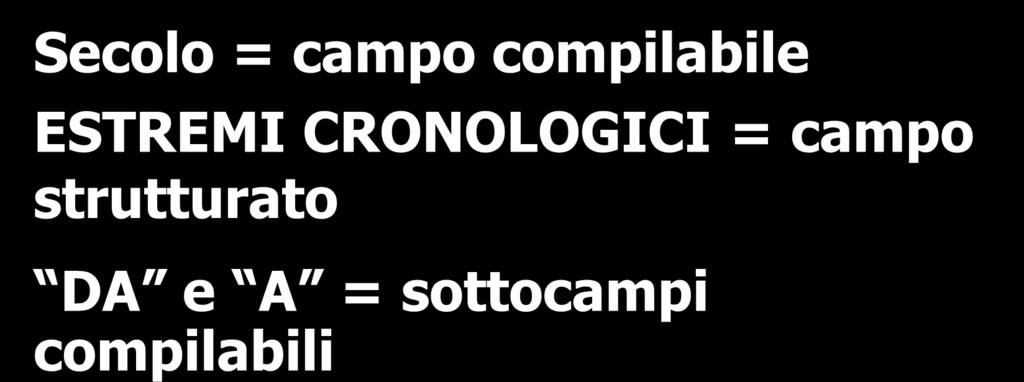 CRONOLOGICI = campo