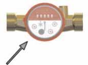 Contabilizzatore di calore Modulo acqua sanitaria caldo e freddo 2. gruppo circuito contabilizzazione acqua calda/fredda sanitaria Il kit contiene un gruppo acqua sanitaria più due guarnizioni.