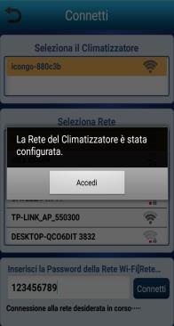 7) Aggiungere il Climatizzatore alla Lista con ANDROID Se