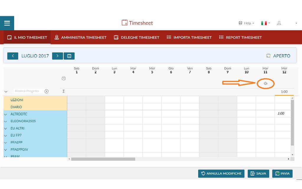 - PJUWTS_AMM_DEL >> Ruolo per abilitare l'amministrazione Timesheet Delega - PJUWTS_MYTS >> Ruolo per abilitare il I Miei Timesheet - PJUWTS_REP >> Ruolo per abilitare la Stampa Timesheet -