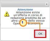 8. Invio dell'offerta Completata l'offerta e caricati tutti i file firmati digitalmente, nella toolbar in alto alla scheda Offerta verrà abilitato il comando.