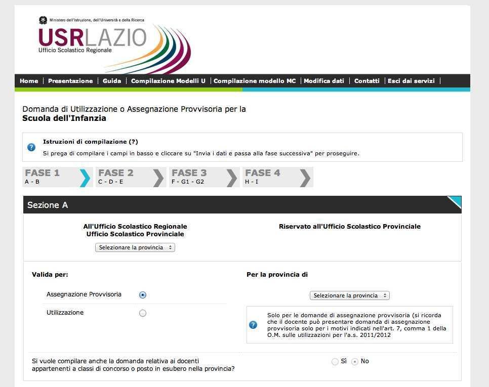 NB èpossibile interrompere la compilazione e poi riprendere la compilazione in un secondo momento solo se si effettua il