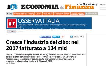 Numero di addetti per classe Imprese Alimentari Dati 2015 150.000 0-9 10-49 50-249 250 e più 112.500 75.000 37.