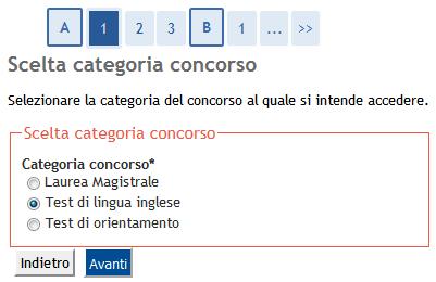 3 In questa pagina vengono visualizzati tutti i test/procedure di valutazione per i quali hai già eventualmente inoltrato domanda (sia in stato provvisorio che definitivo): puoi infatti inoltrare più